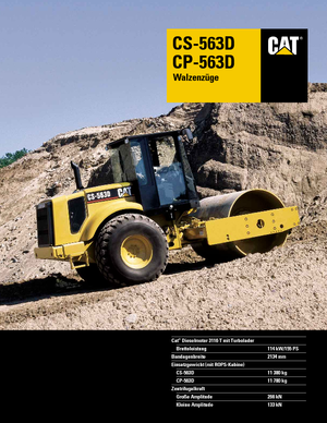 Walzenzüge Caterpillar CS 563 D