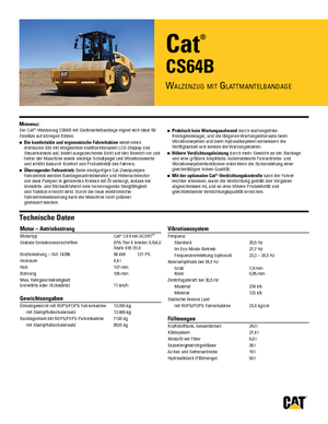Walzenzüge Caterpillar CS64B