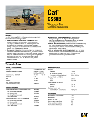 Walzenzüge Caterpillar CS68B