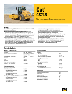 Walzenzüge Caterpillar CS74B