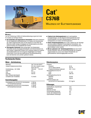 Walzenzüge Caterpillar CS76B