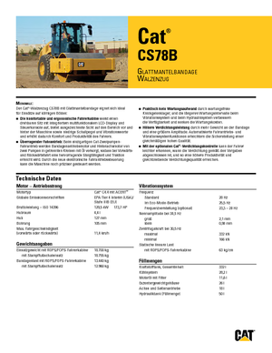 Walzenzüge Caterpillar CS78B