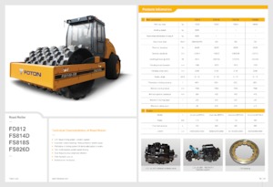 Walzenzüge Foton Lovol FS818S