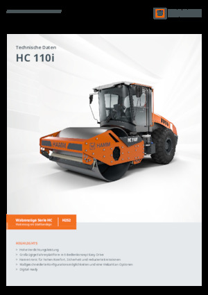 Walzenzüge Hamm HC 110i
