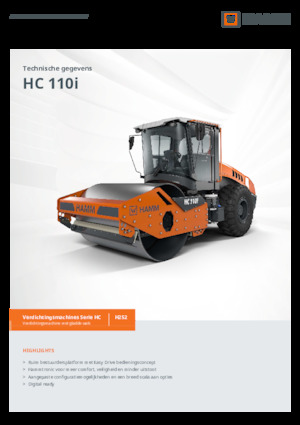Walzenzüge Hamm HC 110i