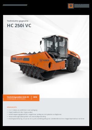 Walzenzüge Hamm HC 250i VC