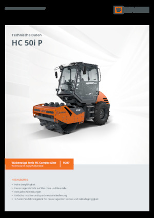 Walzenzüge Hamm HC 50i P