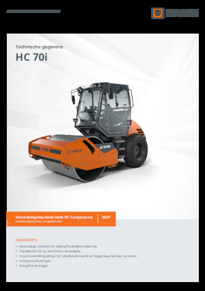 Walzenzüge Hamm HC 70i