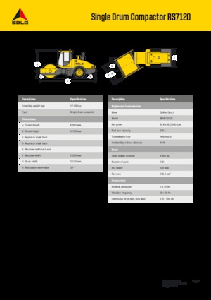 Walzenzüge SDLG RS7120