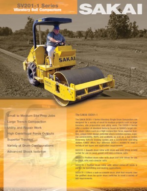 Walzenzüge Sakai SV201T-I 
