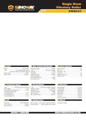 Walzenzüge Sinoway SWR207 