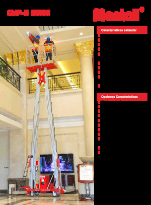 Senkrechtmast-Arbeitsbühnen Mantall CMP14-S