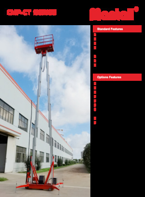 Senkrechtmast-Arbeitsbühnen Mantall CMP12CT