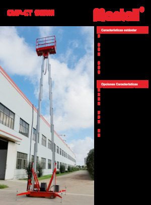 Senkrechtmast-Arbeitsbühnen Mantall CMP12CT
