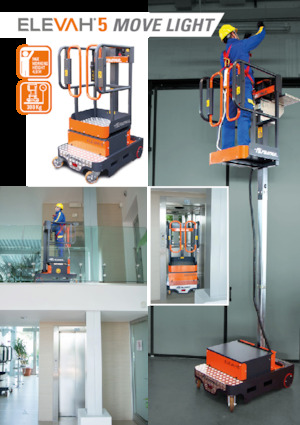Senkrechtmast-Arbeitsbühnen Faraone Elevah 5 Move Light 