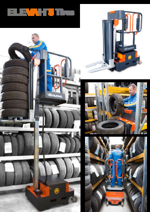 Senkrechtmast-Arbeitsbühnen Faraone Elevah 5 Tires 