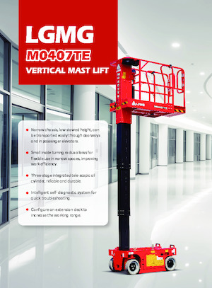 Senkrechtmast-Arbeitsbühnen LGMG  M0407TE