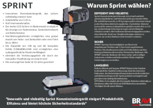 Senkrechtmast-Arbeitsbühnen Bravi Sprint