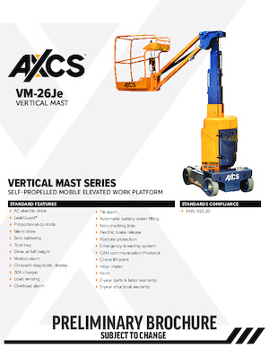 Senkrechtmast-Arbeitsbühnen AXCS VM-26Je