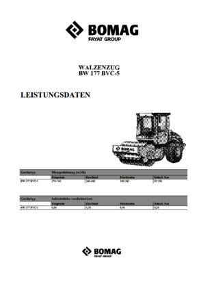 Walzenzüge Bomag BW 177 BVC 5
