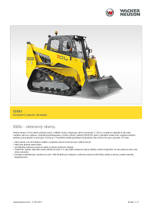 Kompaktlader Wacker Neuson 1101 c