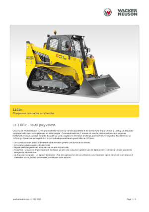 Kompaktlader Wacker Neuson 1101 c