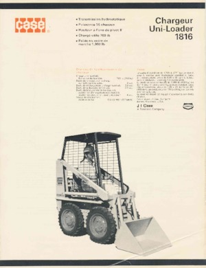 Kompaktlader Case 1816 