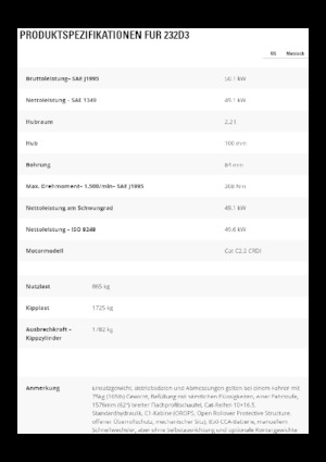 Kompaktlader Caterpillar 232D3