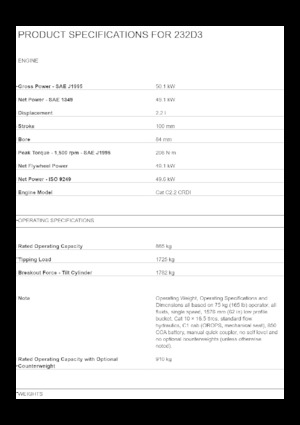 Kompaktlader Caterpillar 232D3