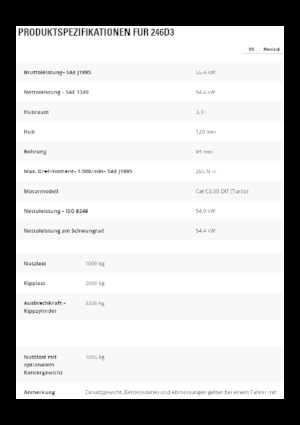Kompaktlader Caterpillar 246D3