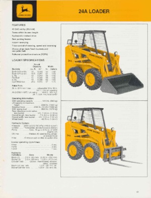 Kompaktlader John Deere Construction 24A