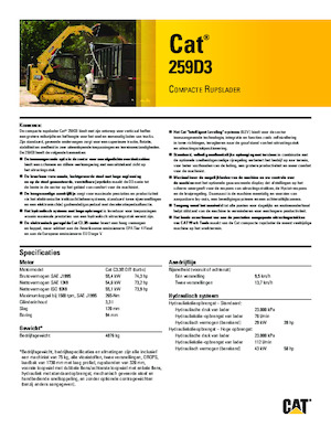 Kompaktlader Caterpillar 259D Serie 3 Deltalader