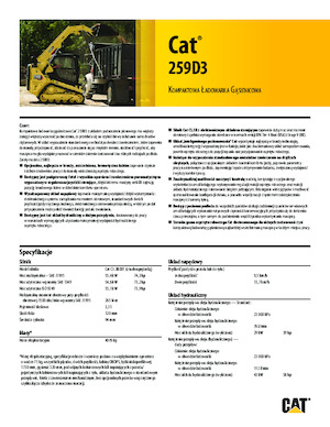 Kompaktlader Caterpillar 259D Serie 3 Deltalader