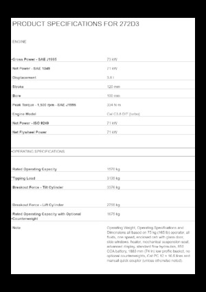 Kompaktlader Caterpillar 272D3