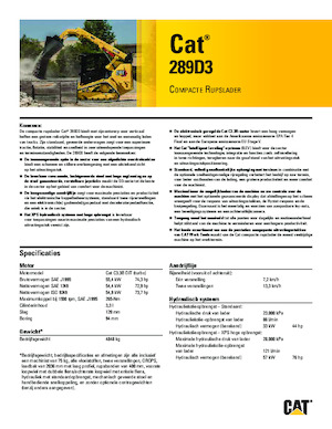 Kompaktlader Caterpillar 289D Serie 3 Deltalader