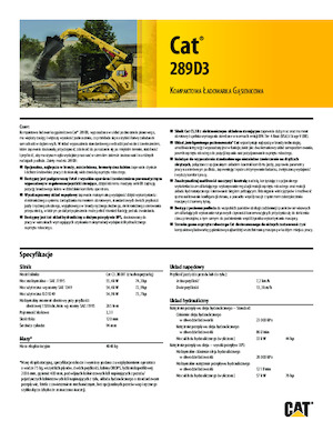 Kompaktlader Caterpillar 289D Serie 3 Deltalader