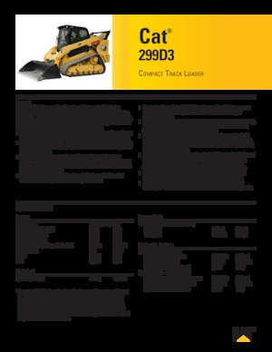 Kompaktlader Caterpillar 299D Serie 3 Deltalader