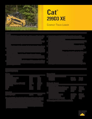 Kompaktlader Caterpillar 299D XE Serie 3 Deltalader