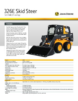 Kompaktlader John Deere Construction 326E