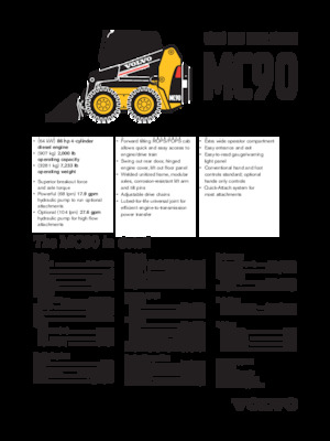 Kompaktlader Volvo MC90