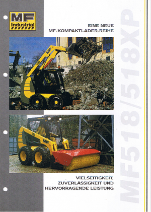 Kompaktlader MF Industrial MF 518 XP