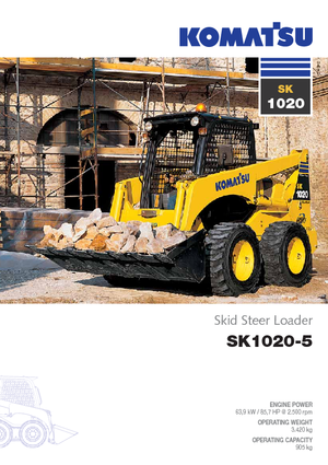 Kompaktlader Komatsu SK1020-5 turbo