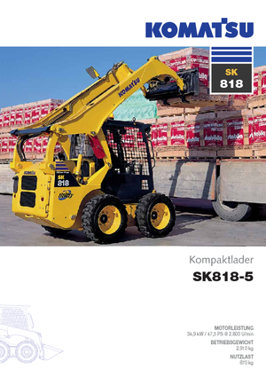 Kompaktlader Komatsu SK818-5E0
