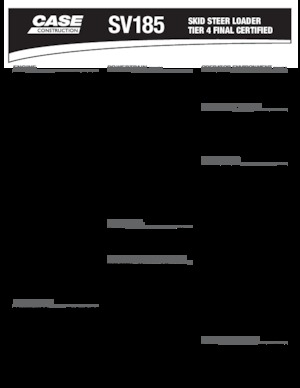 Kompaktlader Case SV185