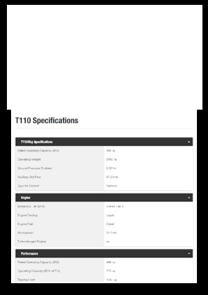 Kompaktlader Bobcat T110