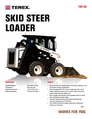 Kompaktlader Terex TSR 80