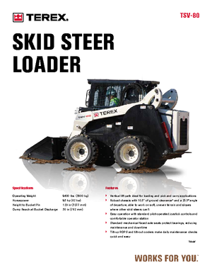 Kompaktlader Terex TSV 80