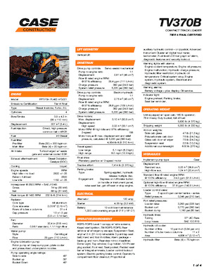 Kompaktlader Case TV370B