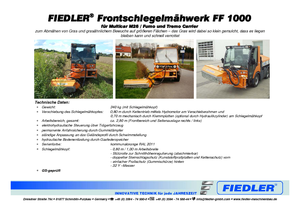 Böschungsmäher Fiedler FF 1000