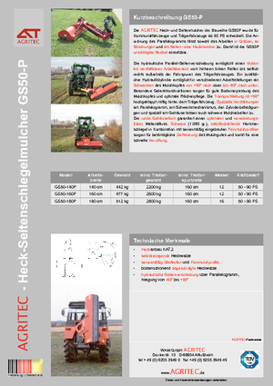 Böschungsmäher Agritec GS 50 S 140